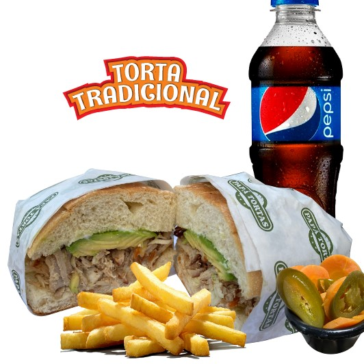 COMBO TRADICIONAL DE PIERNA + PEPSI 355 ML + PAPAS