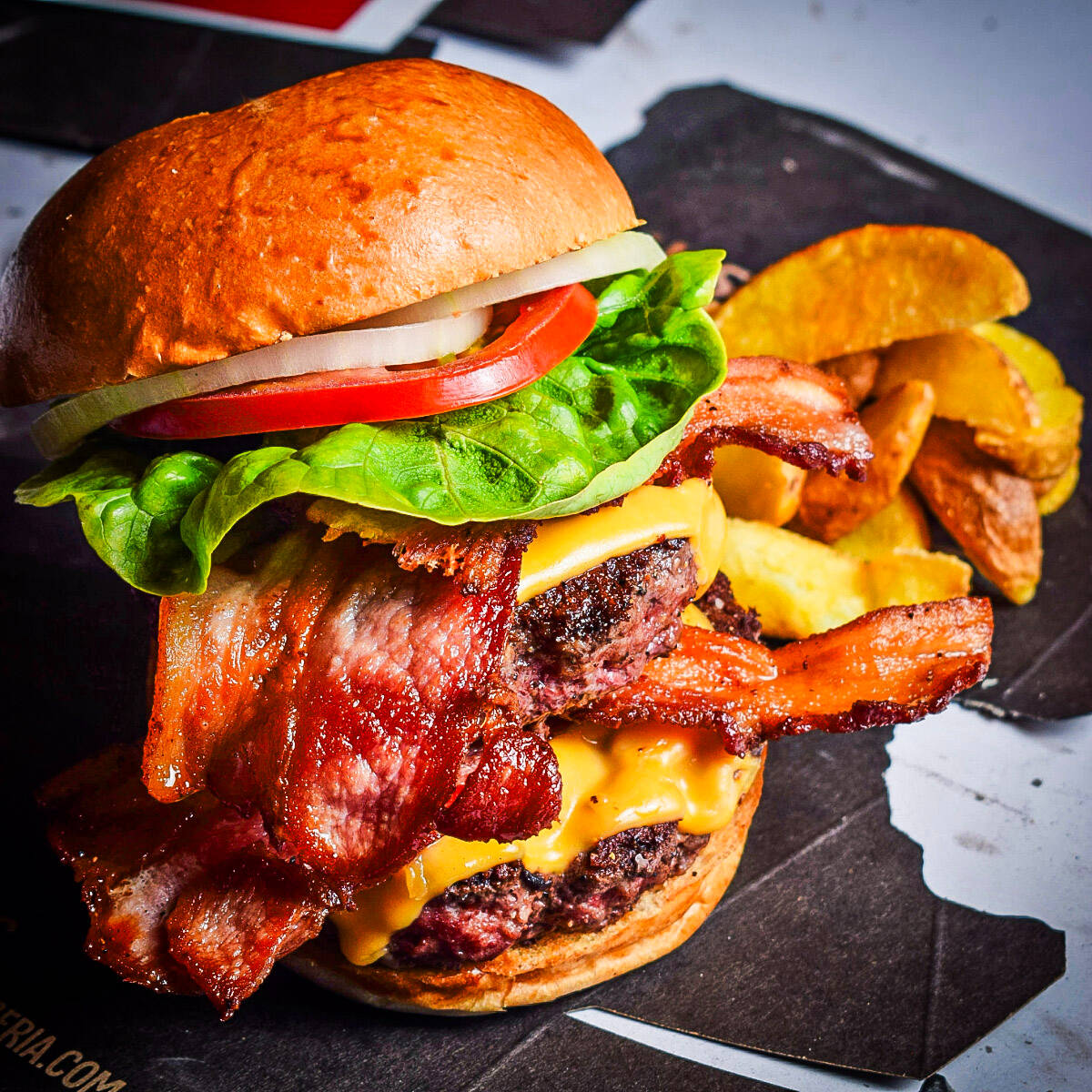 Burger Double Gringa + Papas