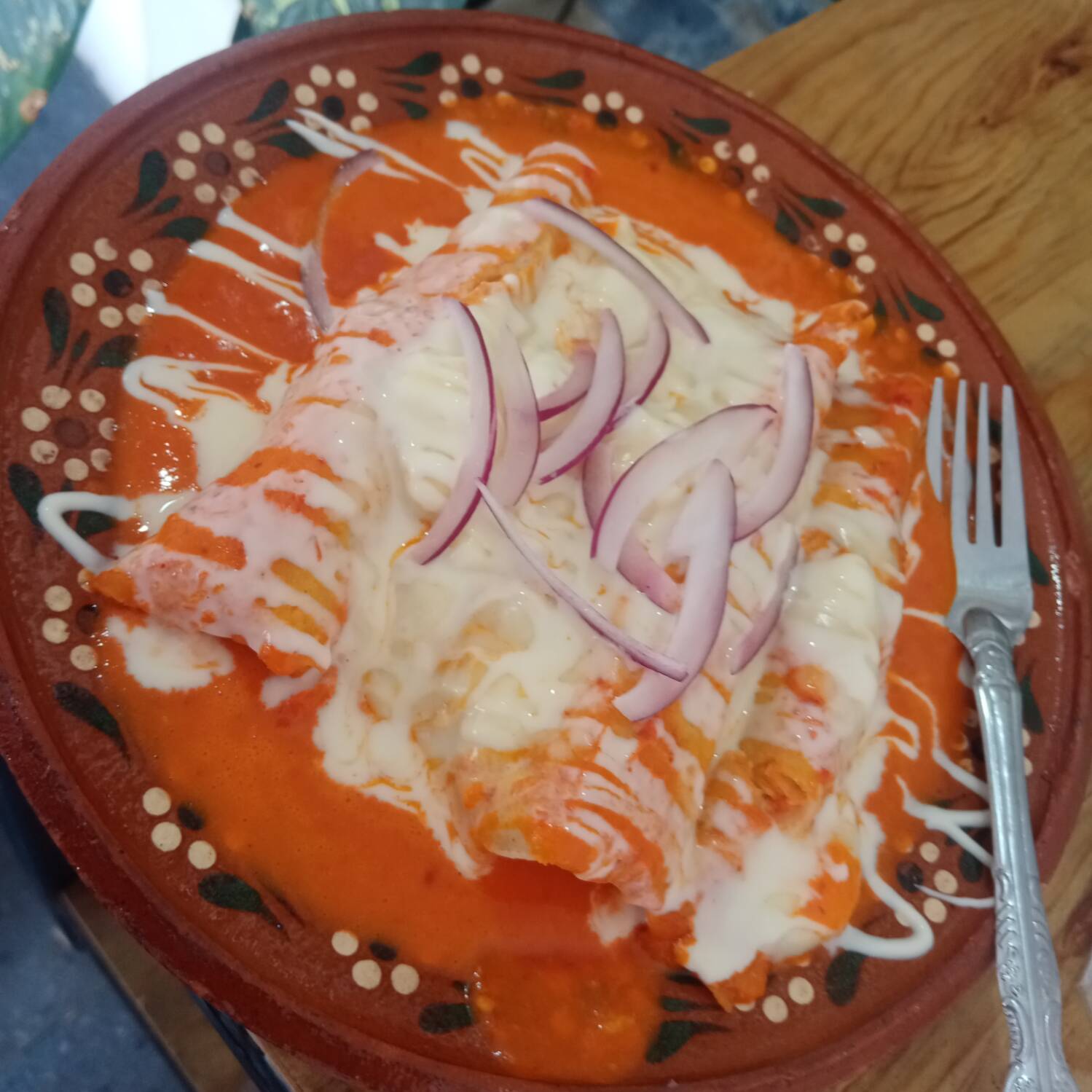 Enchiladas suizas rojas (orden de 4)