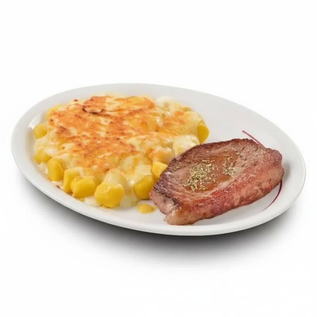 Carne + Sua massa e molho preferidos Embalado em marmita.