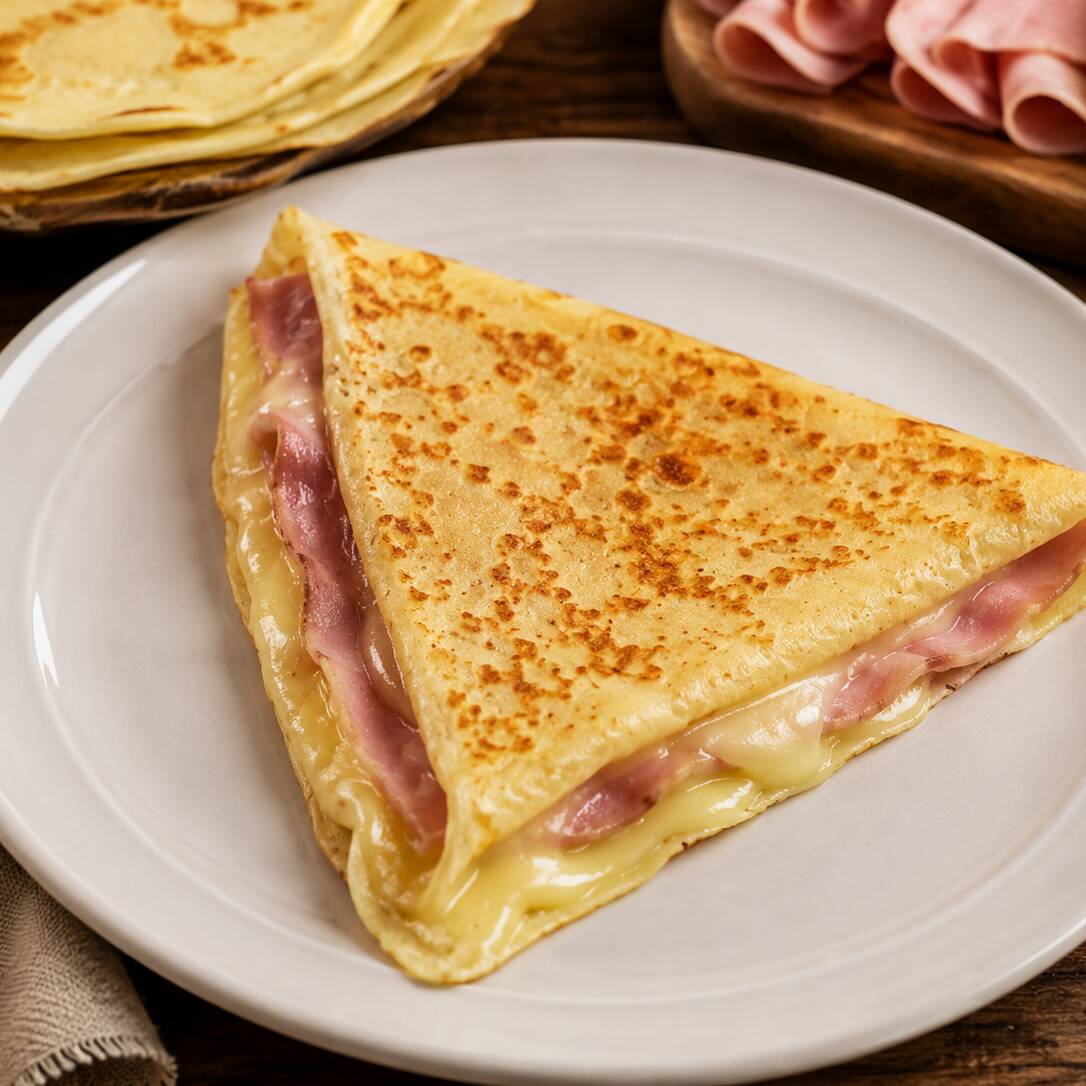 Crepa de Jamón con Queso Manchego