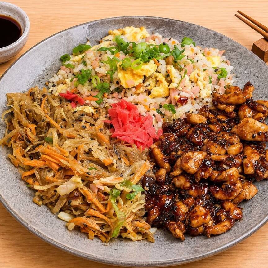 Delicioso Bentô com frango teriyaki. Escolha 01 carboidrato e 01 acompanhamento grátis
Serve Bem 01 Pessoa.