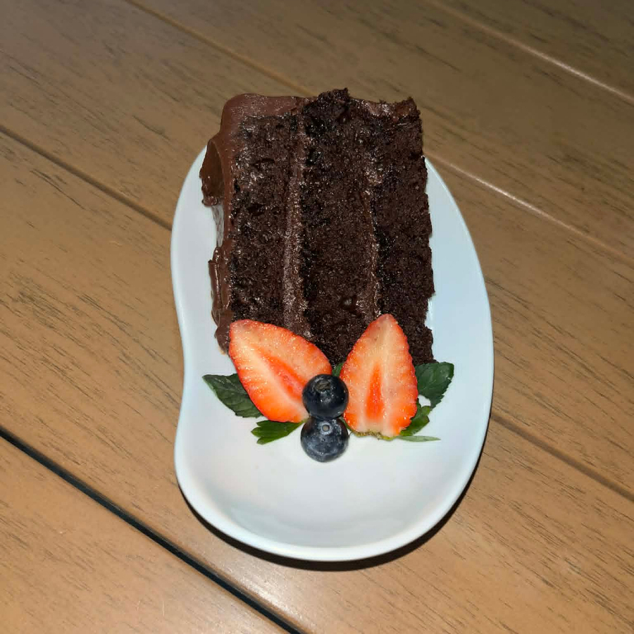 Rebanada de Pastel de Chocolate