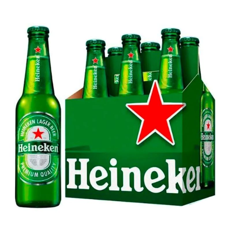 Heineken Cerveza Botella 330ml x 6