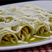 Enchiladas Verdes de Cebolla o Queso