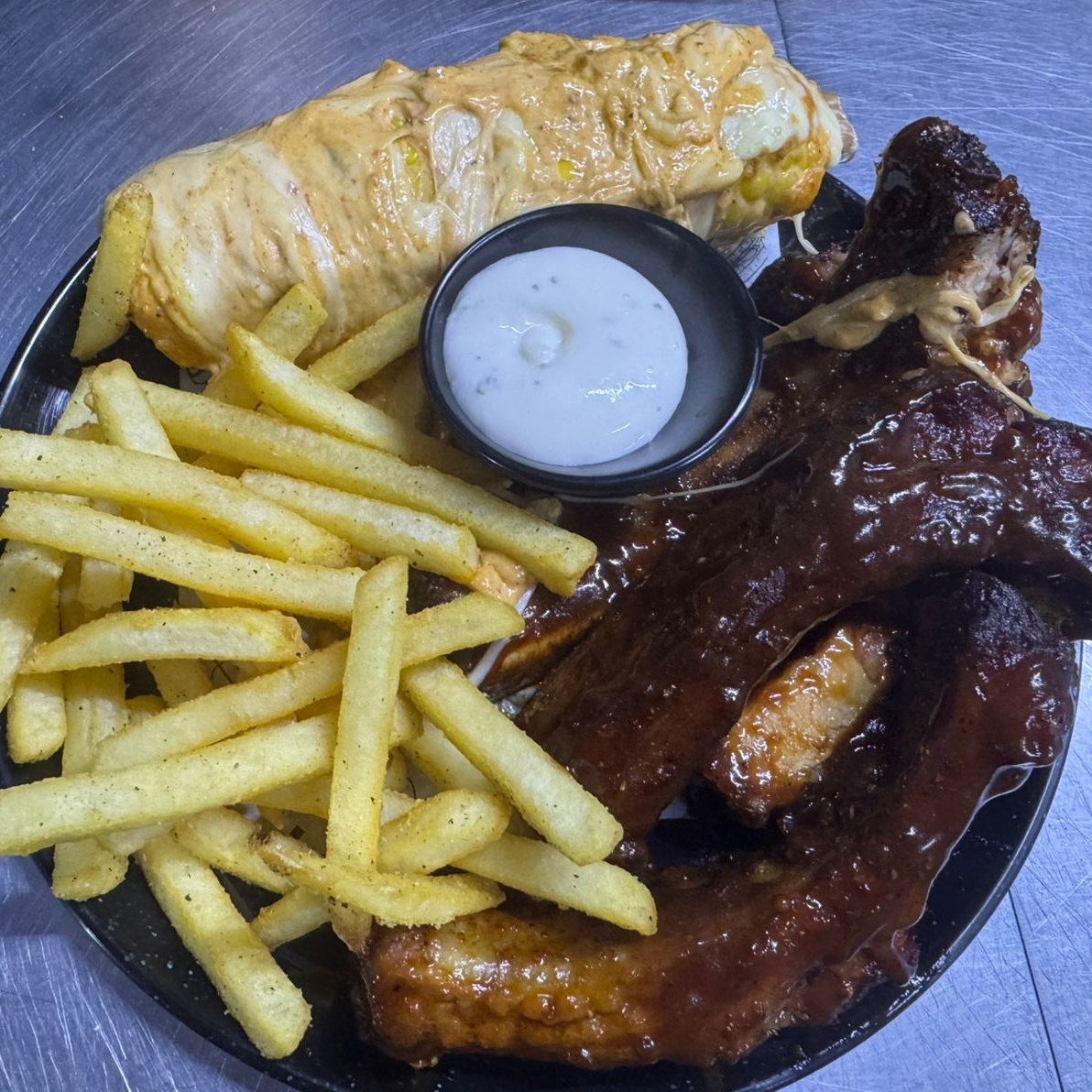 Costillas a la Leña