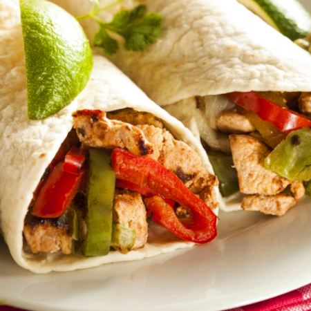 Burrito Mediano de Alambre de Pollo