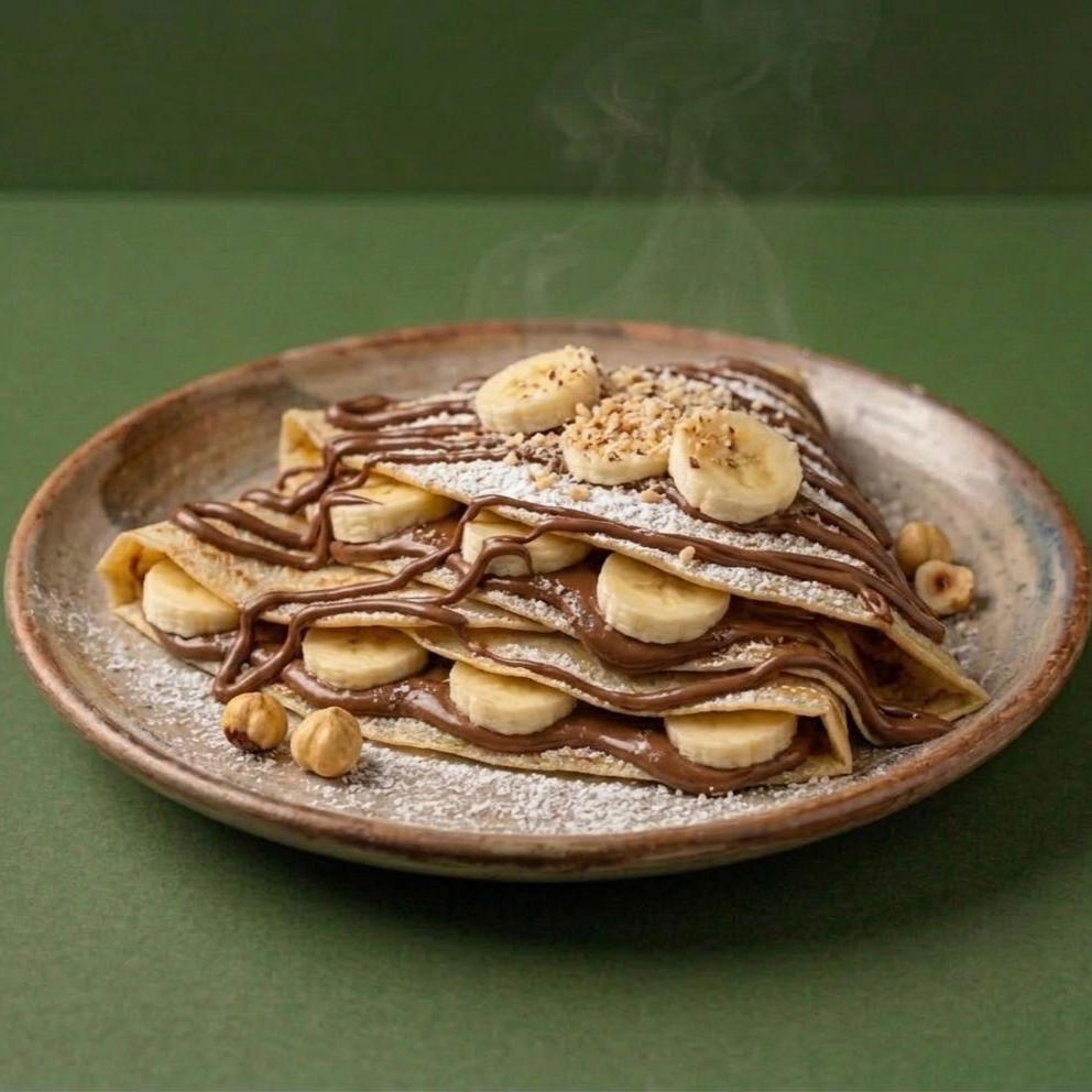 Crepa de nutella con plátano