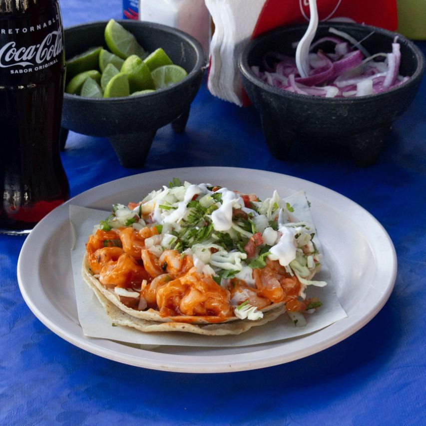 Quesadilla de Camarón Enchilado