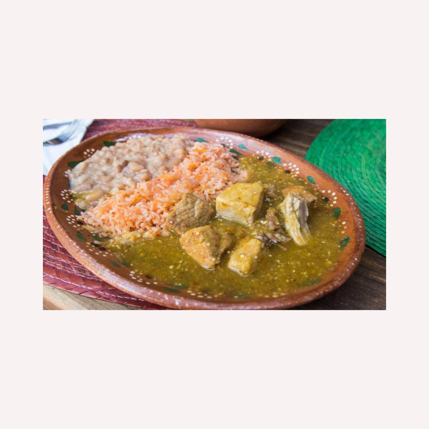 Comida Bistec de Puerco en Salsa Verde