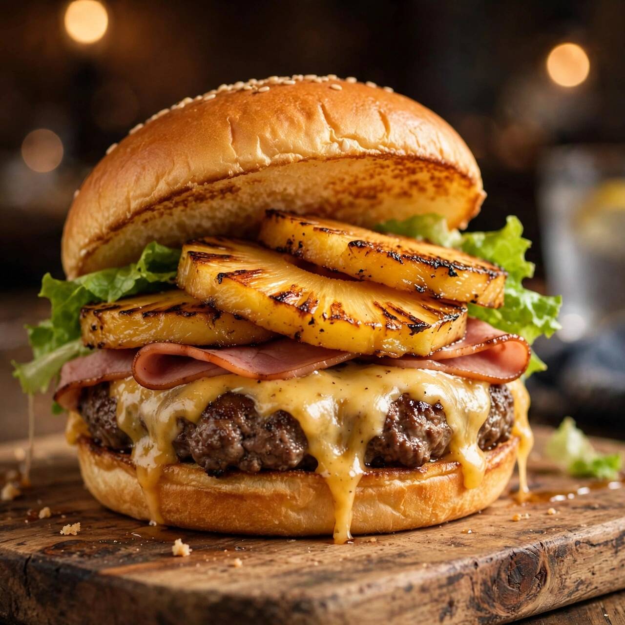 Hamburguesa Hawaiana