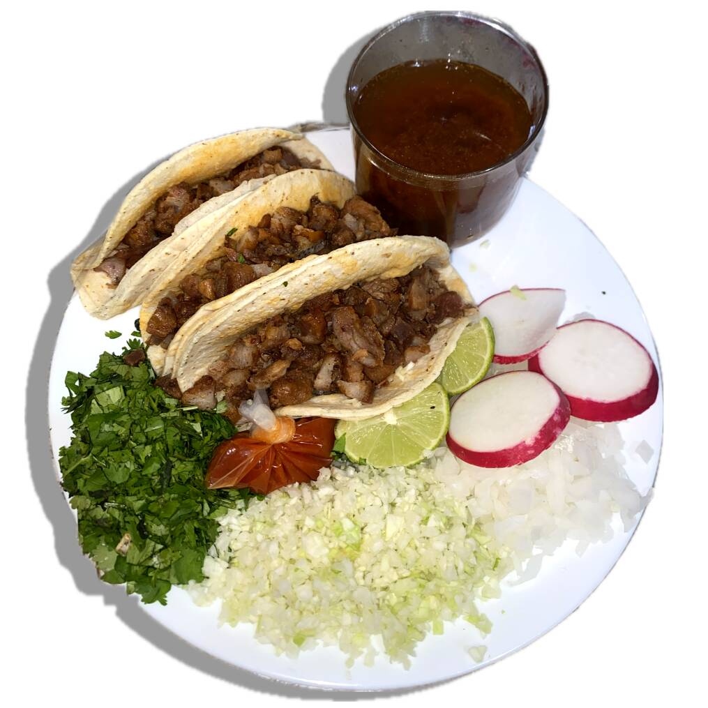 3 Tacos de Chicharrón