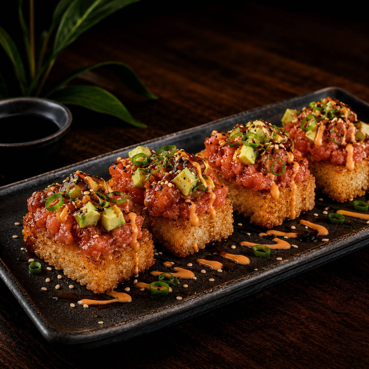 Crispy rice de atún