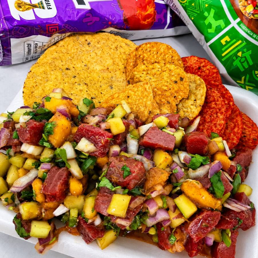 Ceviche de Atún con Mango