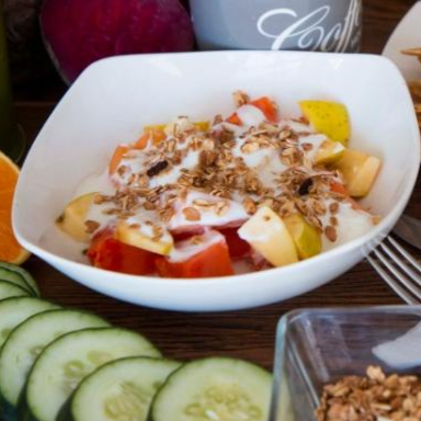 Fruta con Yogurt