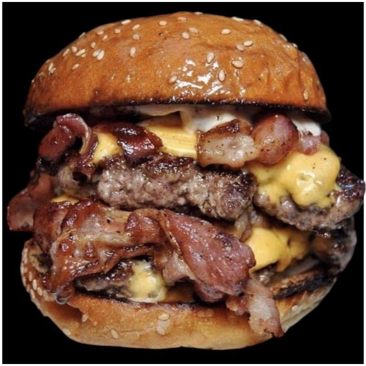 Hamburguesa Doble Con Tocino