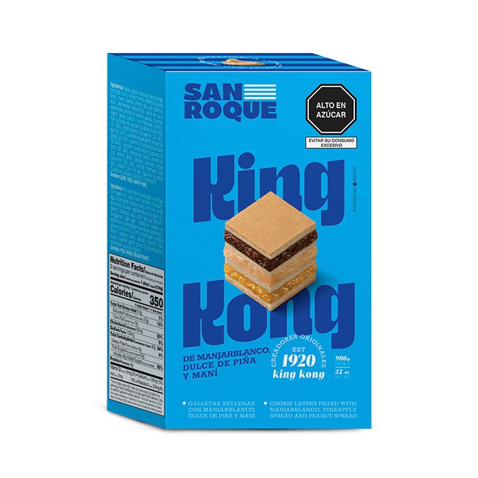 King Kong de Manjar, Dulce de Piña y Maní 900 G