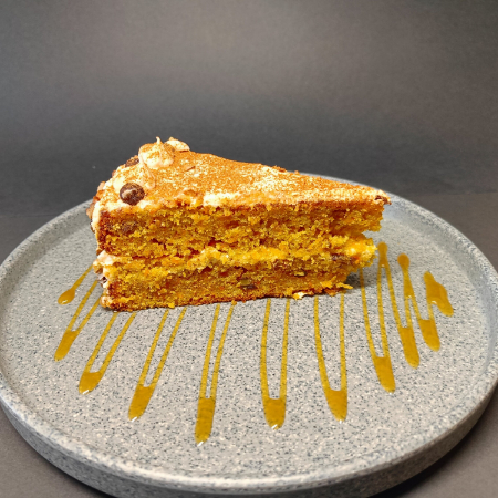 Rebanada de Pastel de Zanahoria