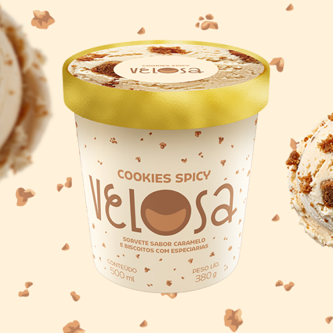 Sorvete de caramelo e biscoitos com um toque surpreendente de especiarias.