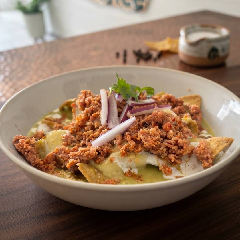 Chilaquiles con Chorizo