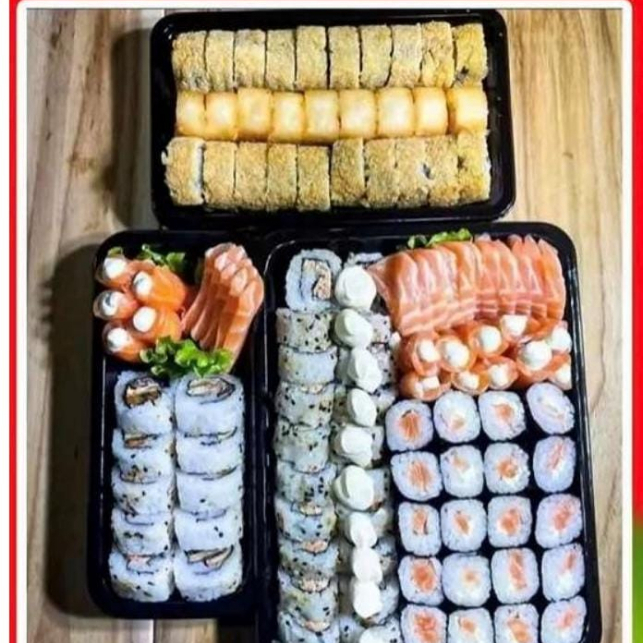 30 hot variados 70 sushi 15 guncas 15 sashimi