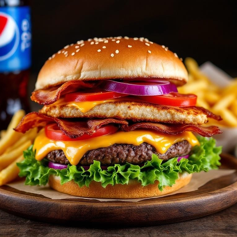 Combo Mixta Gourmet +Papas Francesas+ Bebida