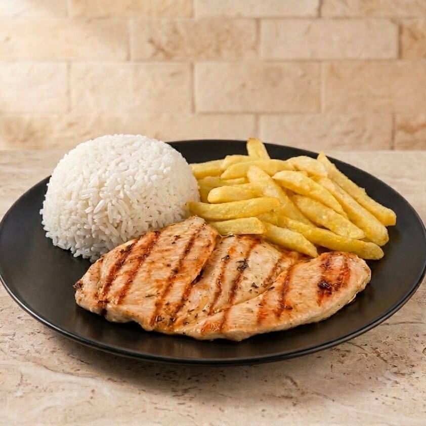 FILETE PARRILLERO CON GUARNICION