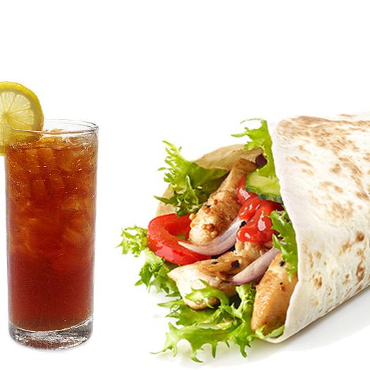 Wrap Pollo Cripy Deluxe+ Ice Tea 16oz