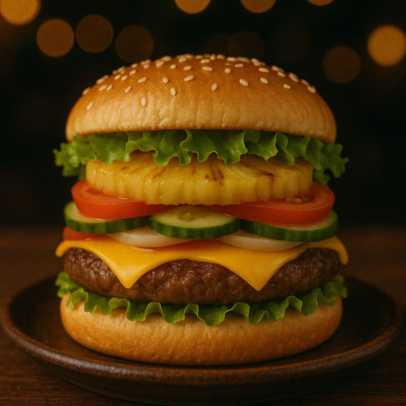 Hamburguesa Hawaiana
