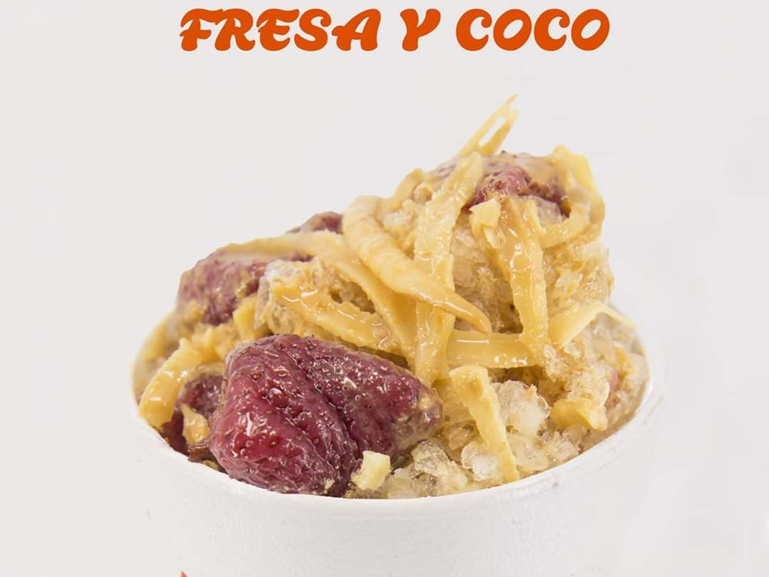 Raspado Fresa y Coco