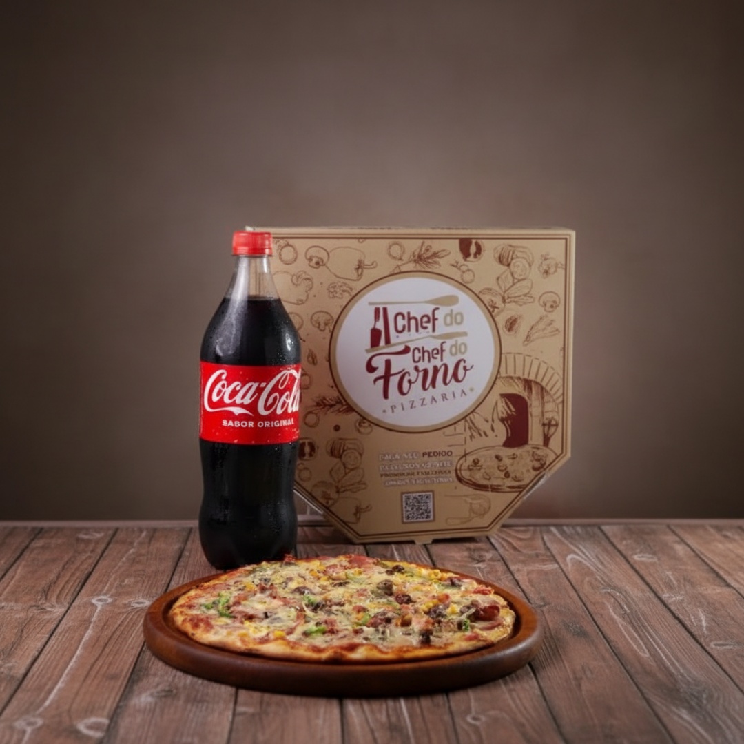 Desfrute do nosso combo especial: duas pizzas gigante de 35 cm, dividida em 8 generosas fatias. Acompanha um refrigerante de 2lts. É a combinação perfeita para uma noite agradável com amigos ou família. Experimente e se apaixone!