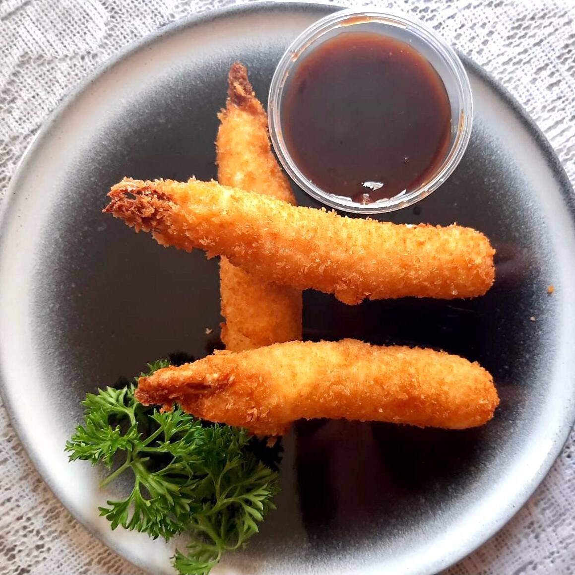 Brocheta de Camarón con Queso 3 Piezas