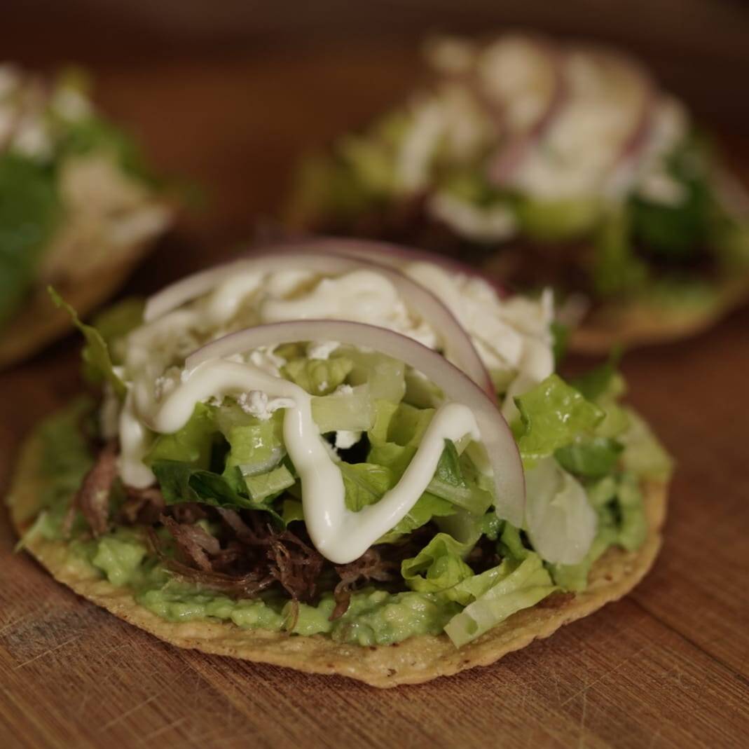 Combo Tostadas Carne Deshebrada ( 3 Pz)