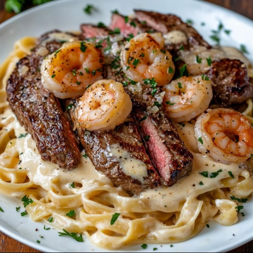 Pasta Linguini Mar y Tierra
