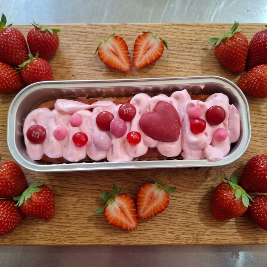 Pastelito PINKY BINKY de FRESA con Mermelada de FR