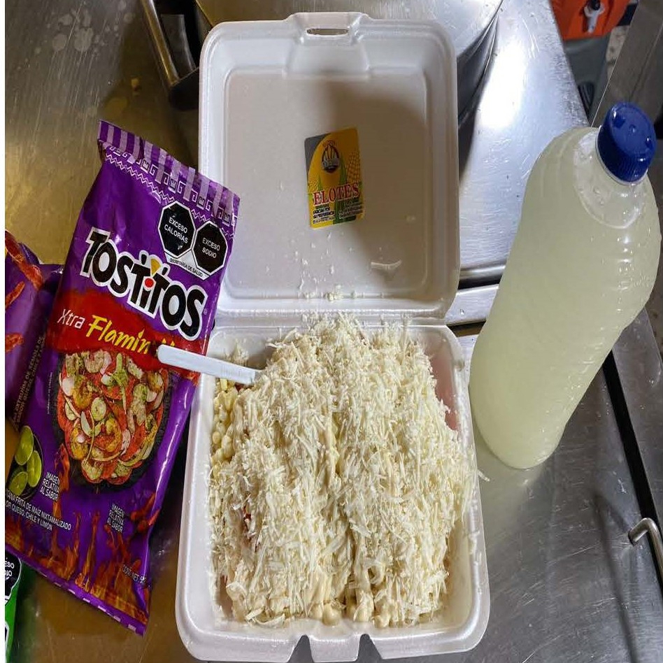 Tosticharola con Tostitos Flamin + 1L de Limon