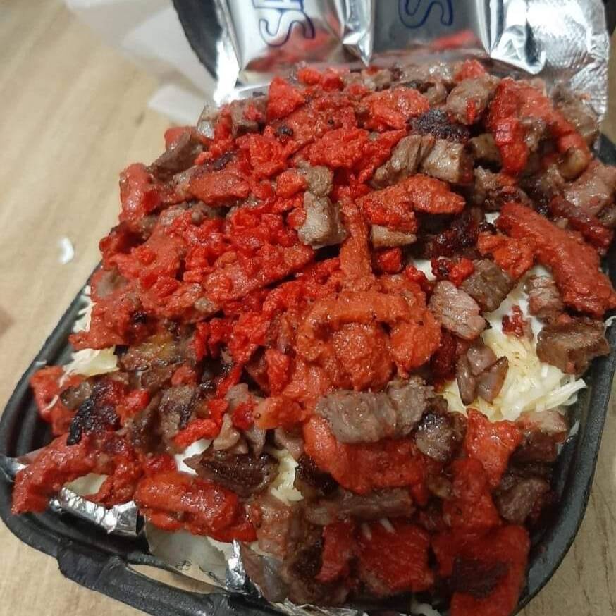 Papa Asada con Trompo