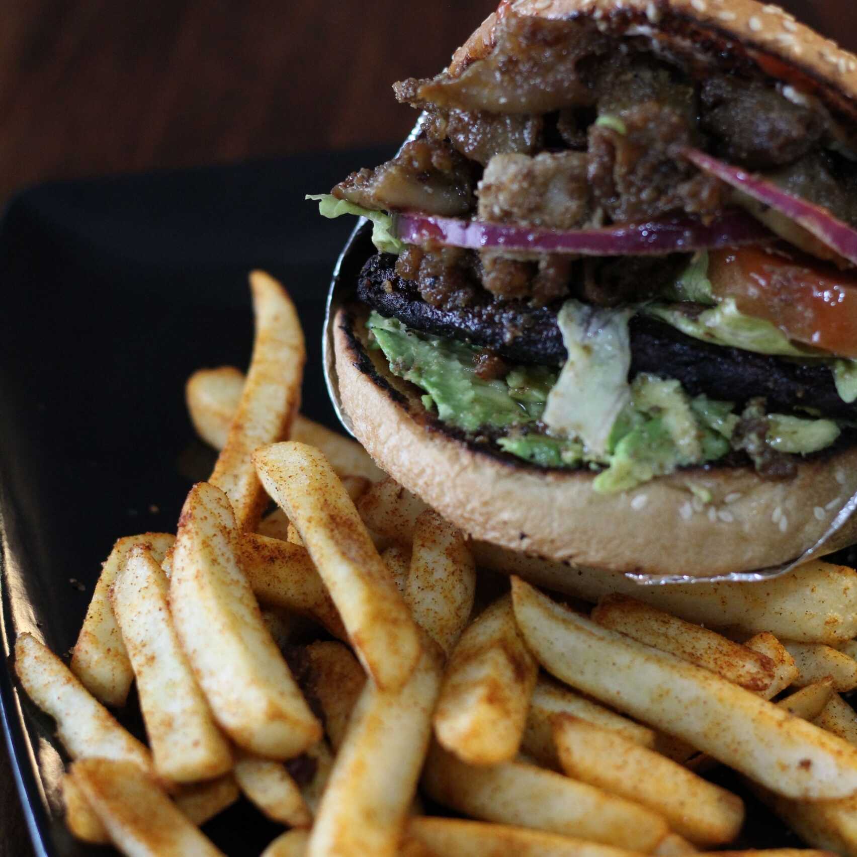 Hamburguesa montada de asada