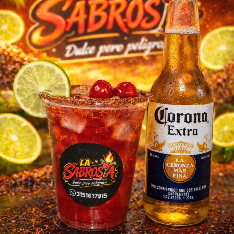 MICHELADA CEREZADA CON CORONA