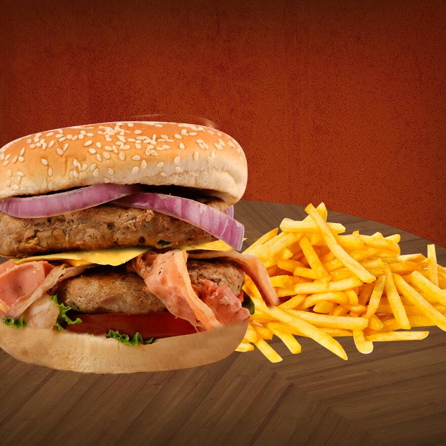 Hamburguesa Doble Carne C