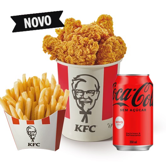 5 Coxinhas da Asa + Batata Média + Bebida. Imagens Meramente Ilustrativas.