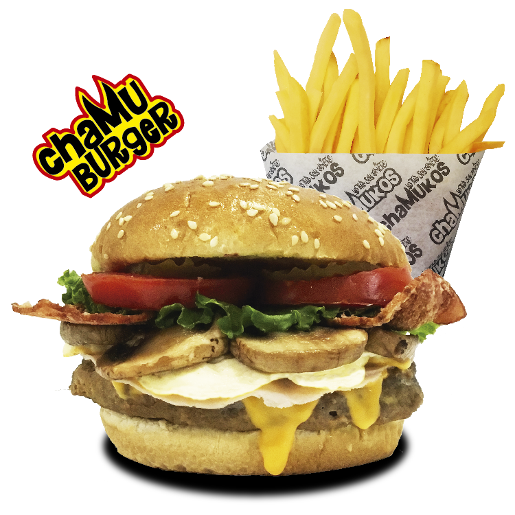 ChaMuburger con Papas