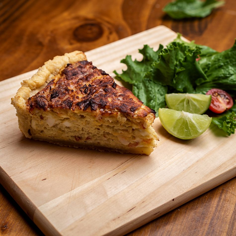 Quiche de Poro con Tocino