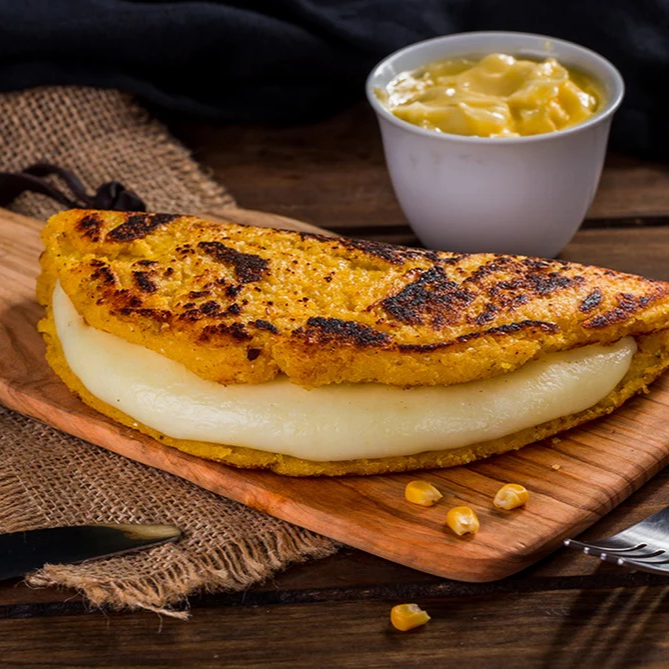 Cachapa Venezolana con Queso de Mano