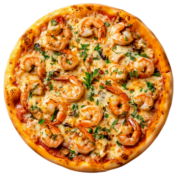 Pizza de Camaron Hawaiana