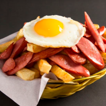 Salchipapas Alo Pobre