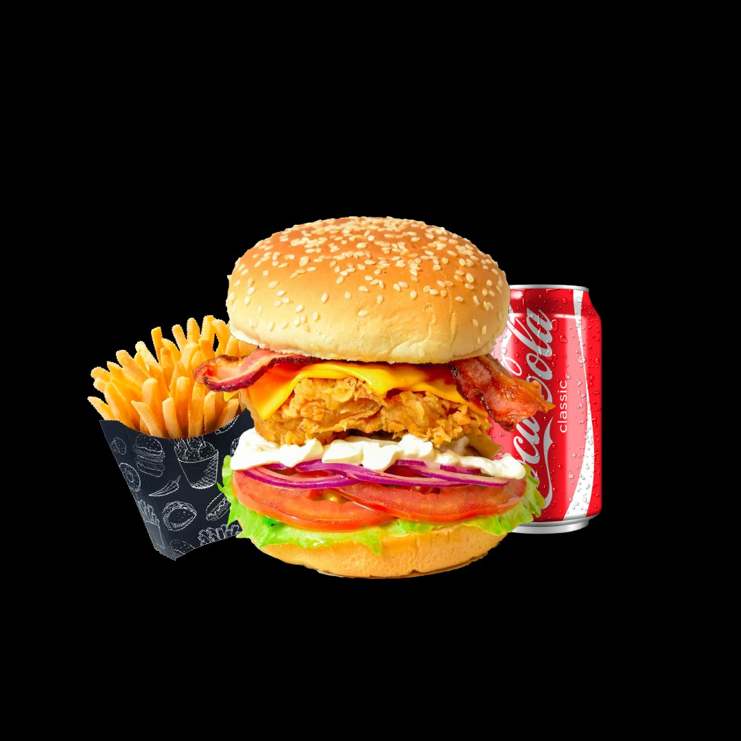 Chicken 1 + Batata + Uma COCA em Lata