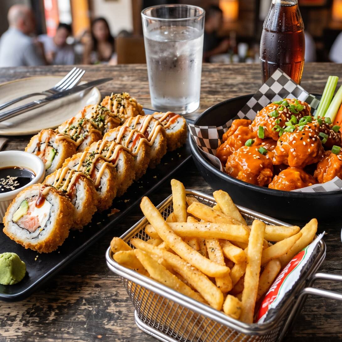 Combo Pareja Boneless + Sushi 🍟🍣🍗