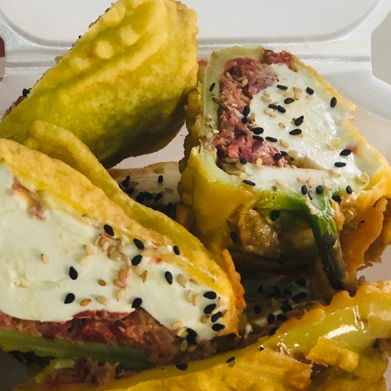 Chiles Gueros Tempura