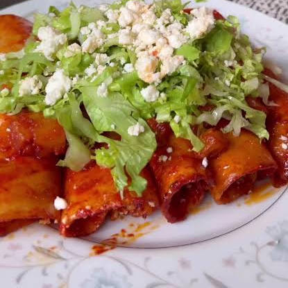 Enchiladas con Pollo